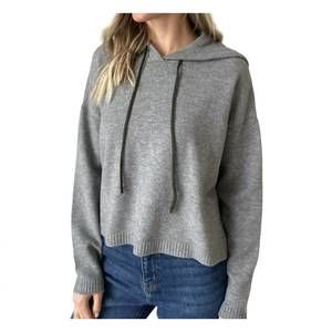 NEW SIX/FIFTY good mood hoodie sweater in heather grey/olive